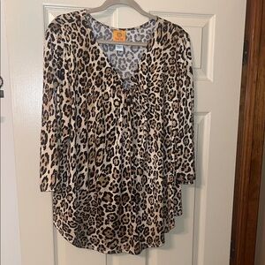 Leopard Print Women's Top